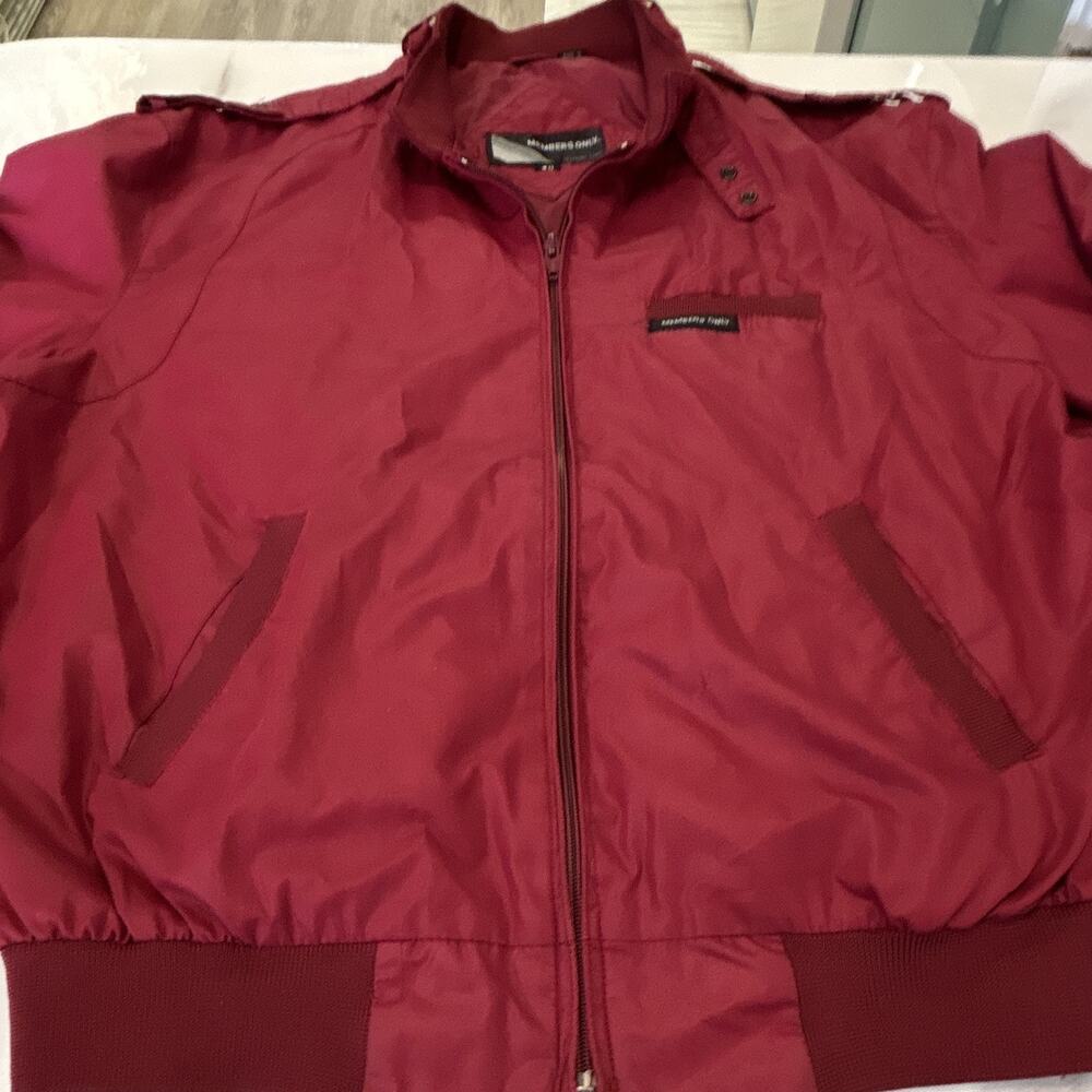 Members Only Vintage Jacket Burgundy/Maroon - Picture 5 of 8
